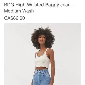 NWT BDG High Waisted Baggy Jeans from Urban
